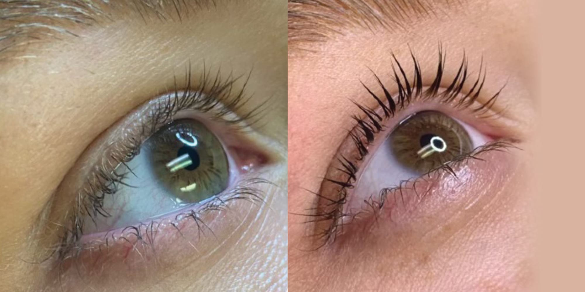 Hughes Center before and after lash lift
