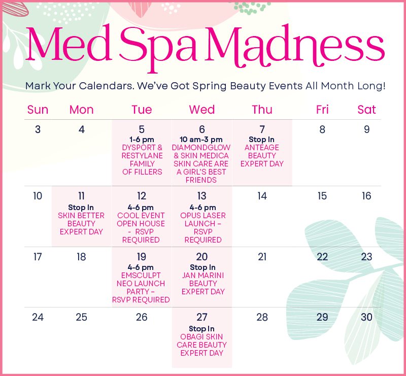 MedSpa March Madness Calendar